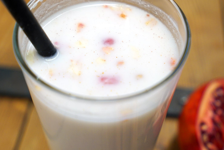 Ingwer Kefir Drink fertig zubereitet - Köstliches Rezept mit Milchkefir - Zutaten - ganz einfach einen leckeren Drink mit Milch Kefir und Ingwer herstellen - Lecker, gesund und einfach gut.