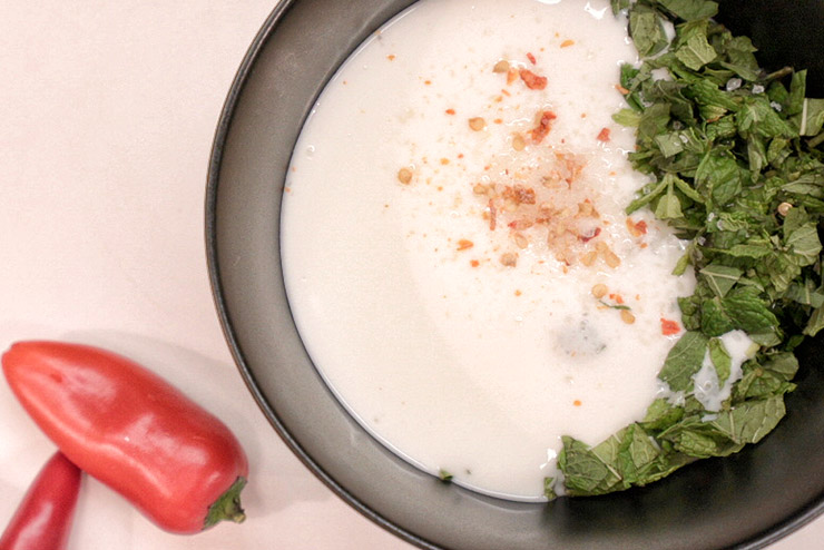 Kefir Bulgur Salad - Orient meets Kefir and Mint - The marriage of Kefir und Mint