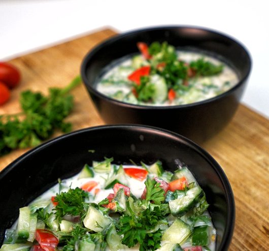 Kefir Gurken Suppe - Ein sommerlich erfrischendes Kefir Rezept