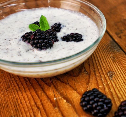 Kefir Stracciatella Cream – Vanilla meets Organic Kefir, Blackberries and Chocolate - The Final