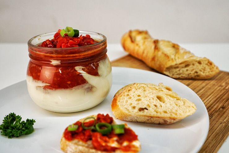 Kefir tomato spread - a homemade spread for bread