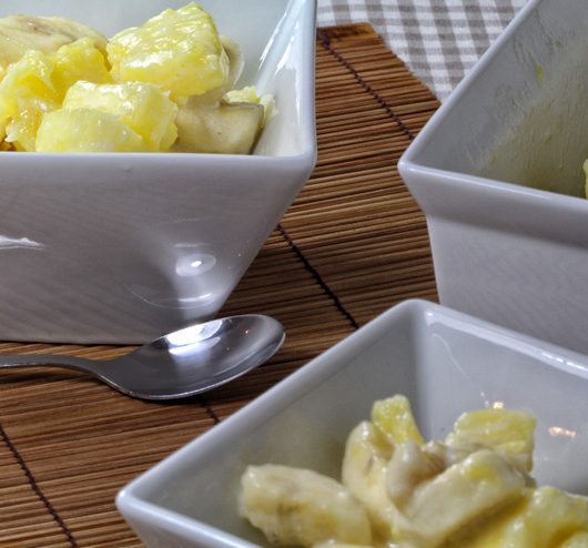 Kefir Bananen Ananas Dessert - ein selbstgemachter Traum mit Milchkefir