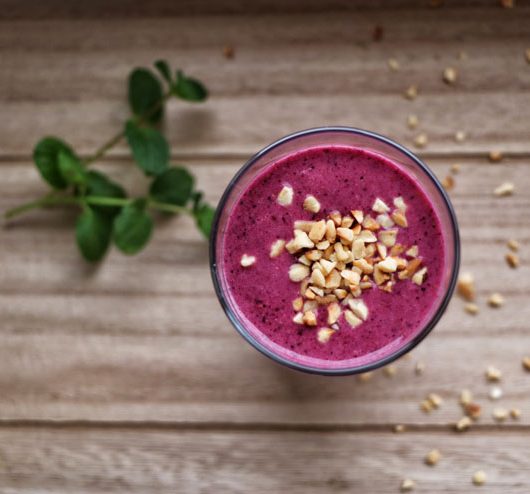 Milk kefir breakfast smoothie - for a fresh start into day - smoothie